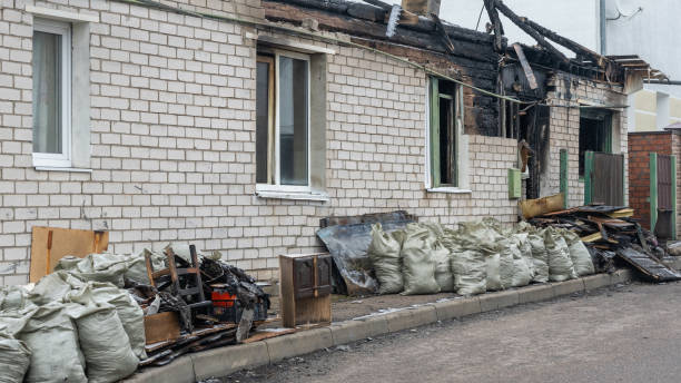 Professional Fire Damage Removal technician working in Clementon, NJ